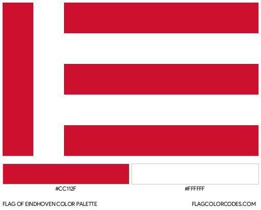 Eindhoven Flag Color Palette
