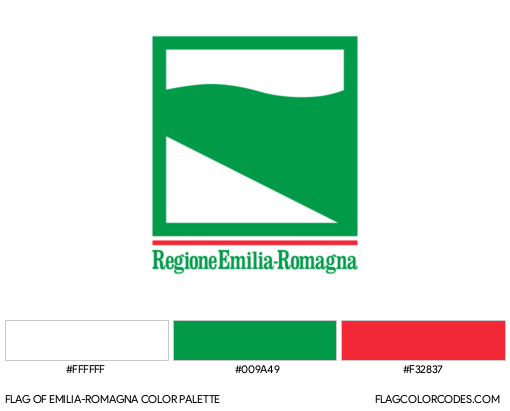 Emilia-Romagna Flag Color Palette