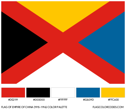 Empire of China (1915–1916) Flag Color Palette