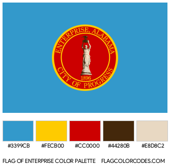 Enterprise Flag Color Palette