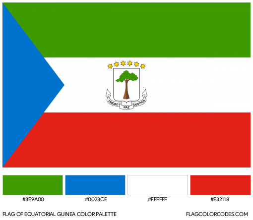 Equatorial Guinea Flag Color Palette