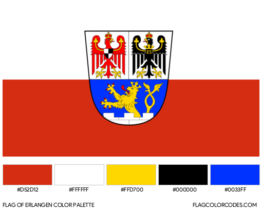 Erlangen Flag Color Palette