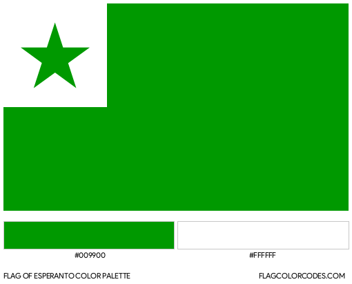 Esperanto Flag Color Palette