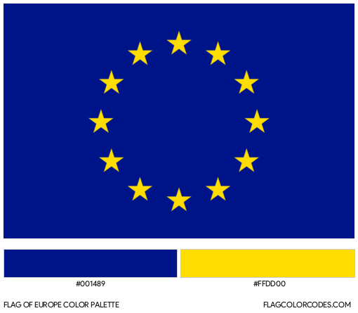 Europe Flag Color Palette
