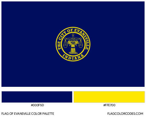 Evansville Flag Color Palette