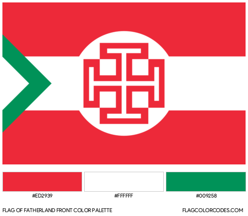 Fatherland Front Flag Color Palette