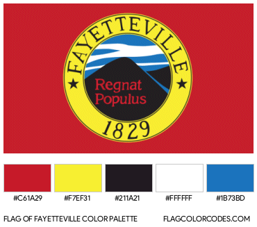 Fayetteville Flag Color Palette