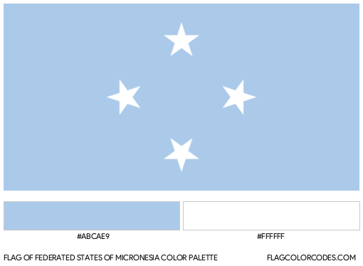Federated States of Micronesia Flag Color Palette