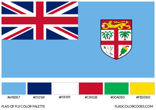 Fiji Flag Color Palette