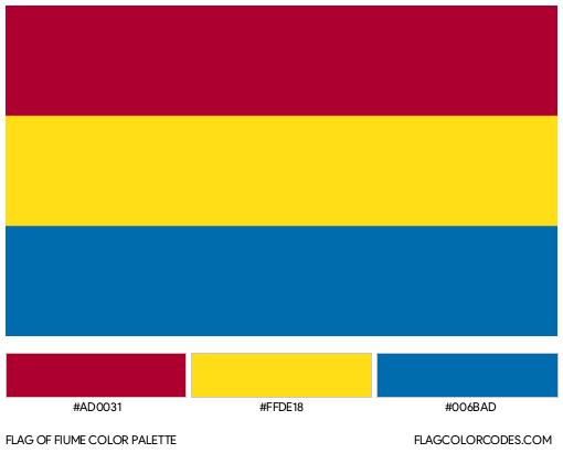 Fiume Flag Color Palette