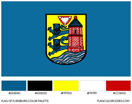 Flensburg Flag Color Palette