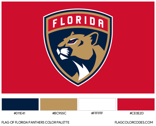 Florida Panthers Flag Color Palette