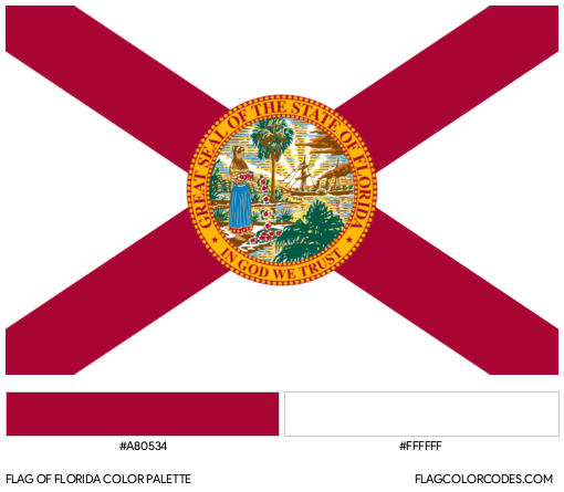 Florida Flag Color Palette