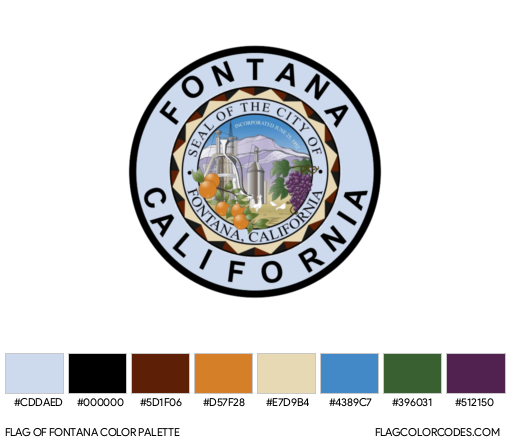 Fontana Flag Color Palette