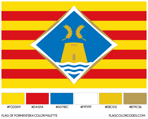 Formentera Flag Color Palette