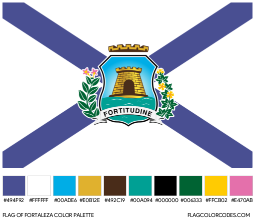 Fortaleza Flag Color Palette