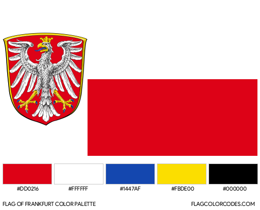 Frankfurt Flag Color Palette