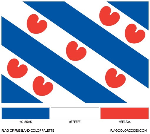 Friesland Flag Color Palette