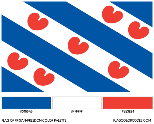 Frisian-Freedom Flag Color Palette