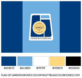 Garden Grove Flag Color Palette