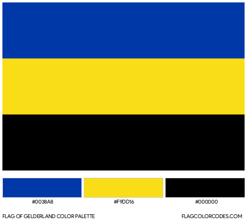 Gelderland Flag Color Palette