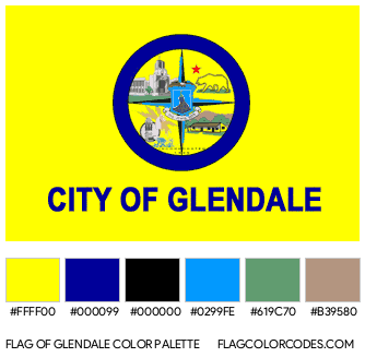 Glendale Flag Color Palette
