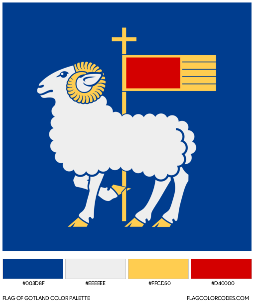 Gotland Flag Color Palette