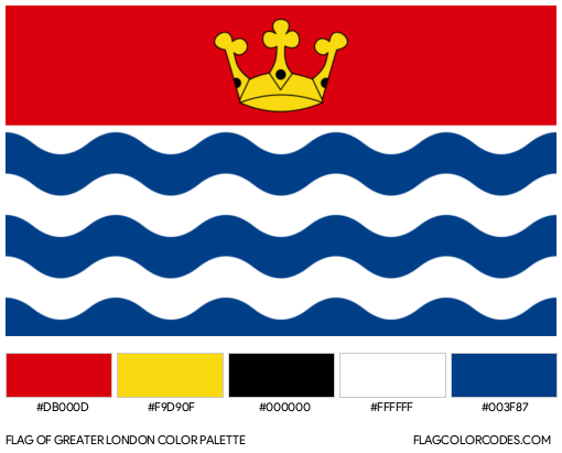 Greater London Flag Color Palette