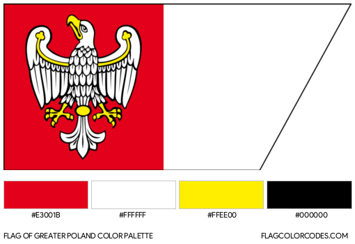 Greater Poland Flag Color Palette