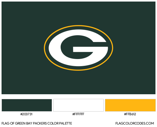 Green Bay Packers Flag Color Palette