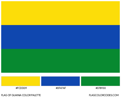 Guainía Flag Color Palette