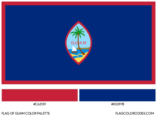Guam Flag Color Palette