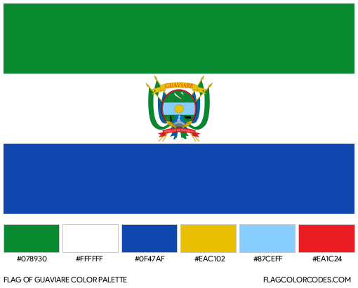 Guaviare Flag Color Palette