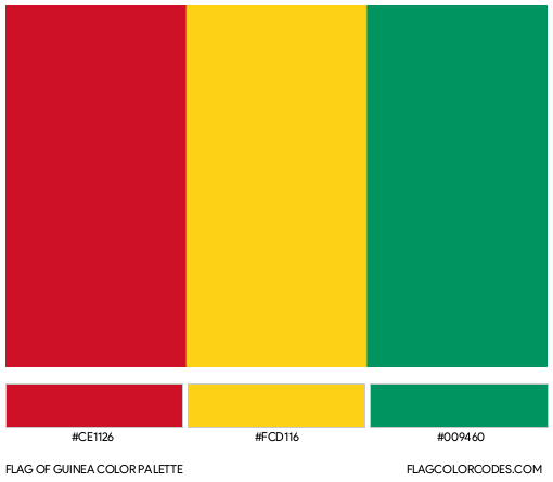 Guinea Flag Color Palette