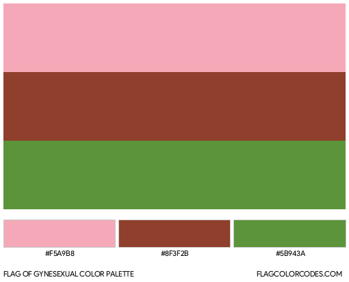 Gynesexual Flag Color Palette