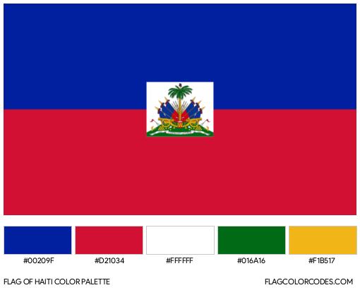 Haiti Flag Color Palette