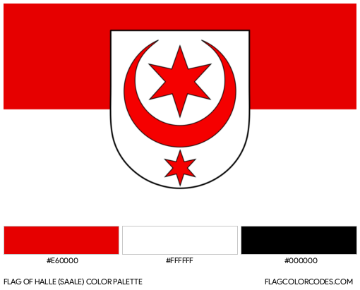 Halle (Saale) Flag Color Palette
