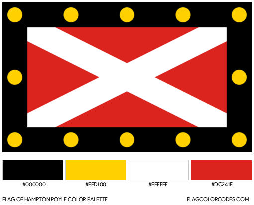Hampton Poyle Flag Color Palette