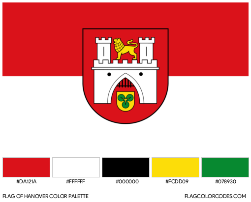 Hanover Flag Color Palette