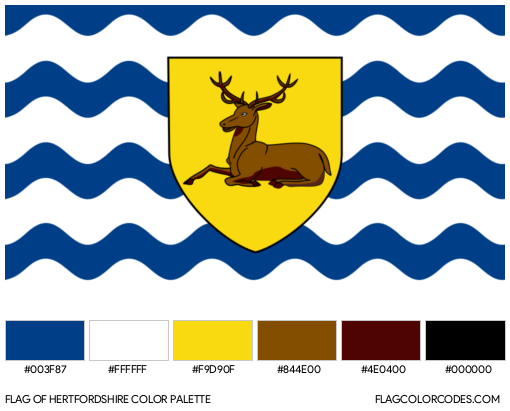 Hertfordshire Flag Color Palette