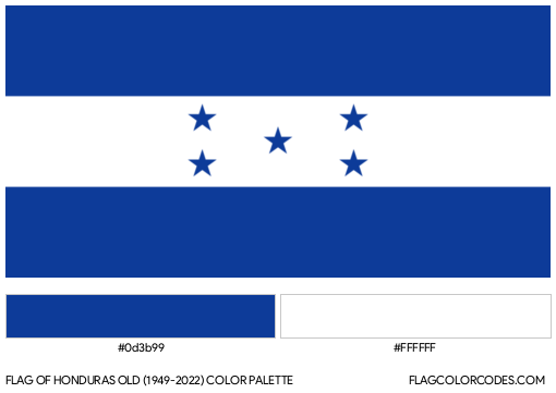 Honduras Old (1949-2022) Flag Color Palette