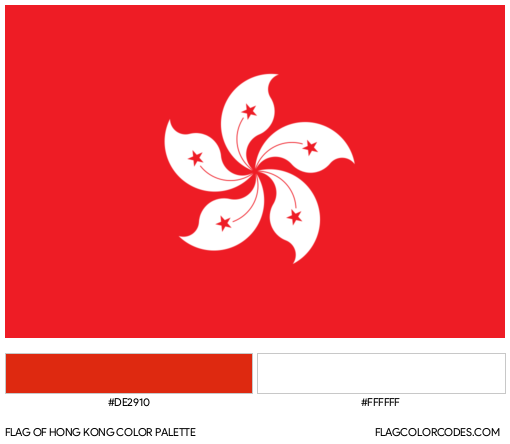 Hong Kong Flag Color Palette