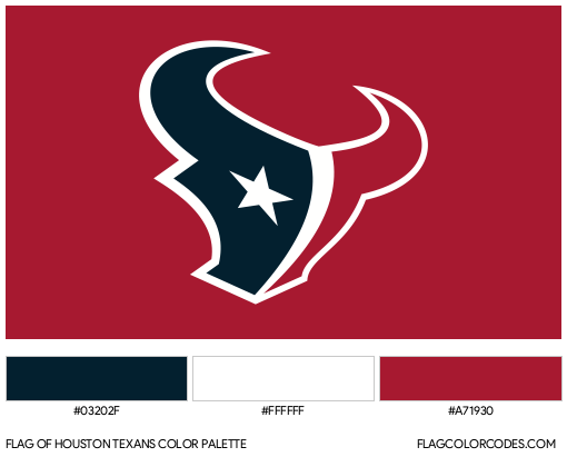 Houston Texans Flag Color Palette