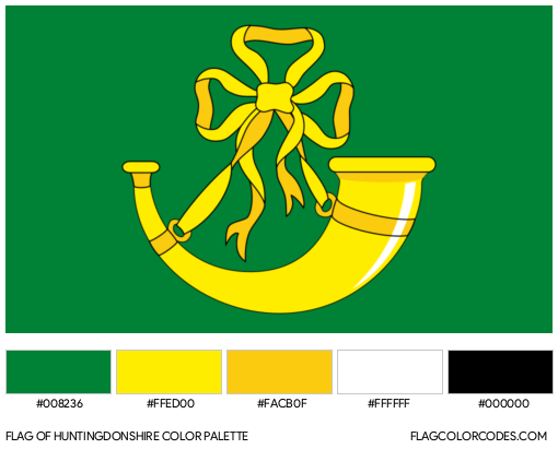 Huntingdonshire Flag Color Palette