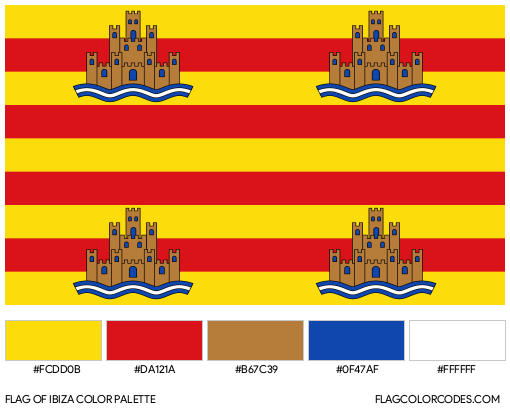 Ibiza Flag Color Palette