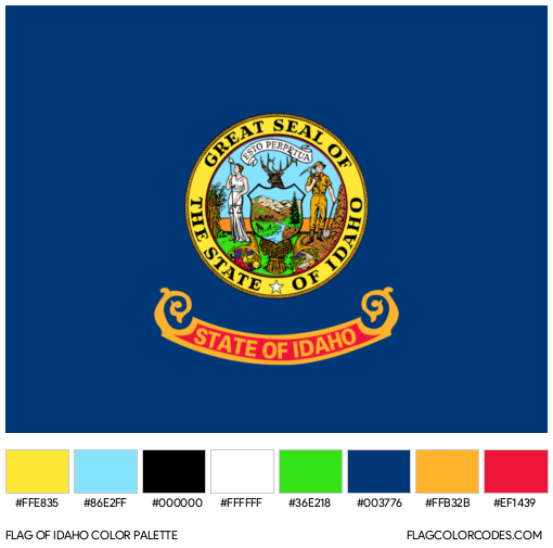 Idaho Flag Color Palette