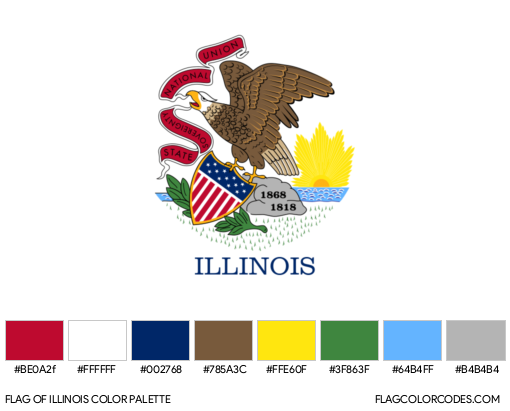 Illinois Flag Color Palette