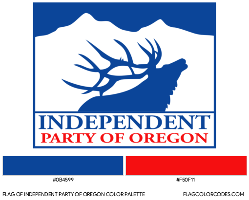 Independent Party of Oregon Flag Color Palette