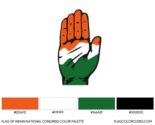 Indian National Congress Flag Color Palette