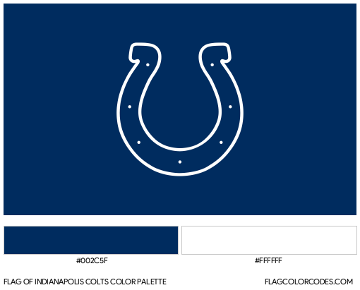 Indianapolis Colts Flag Color Palette